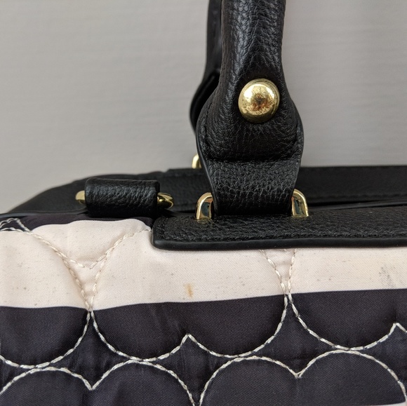 Betsey Johnson Striped Heart Quilted Purse - Picture 3 of 6